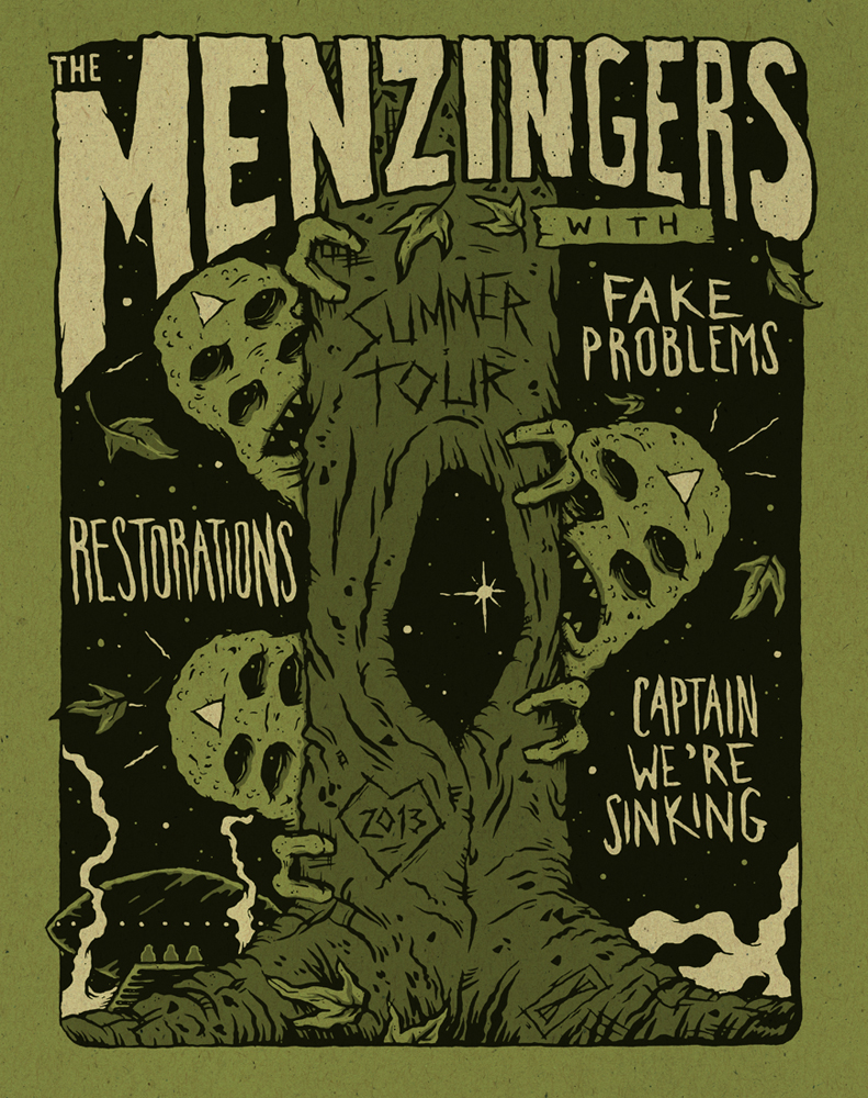 Adobe Portfolio The Menzingers Restorations poster brunofsky