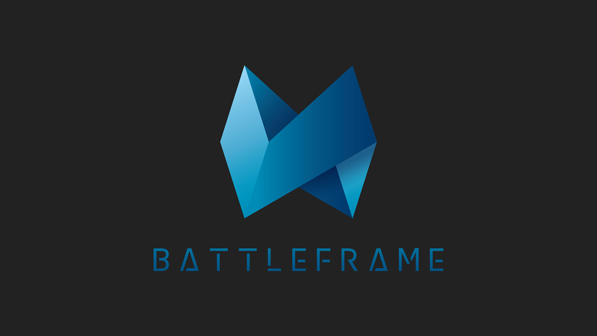 battleframe game Laptop earphone brand logo design Gamer pro