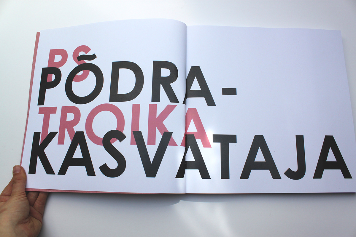 book typographic editorial print Estonia estonian music genre Sult type fonts colorful mystery design Lyrics typography book