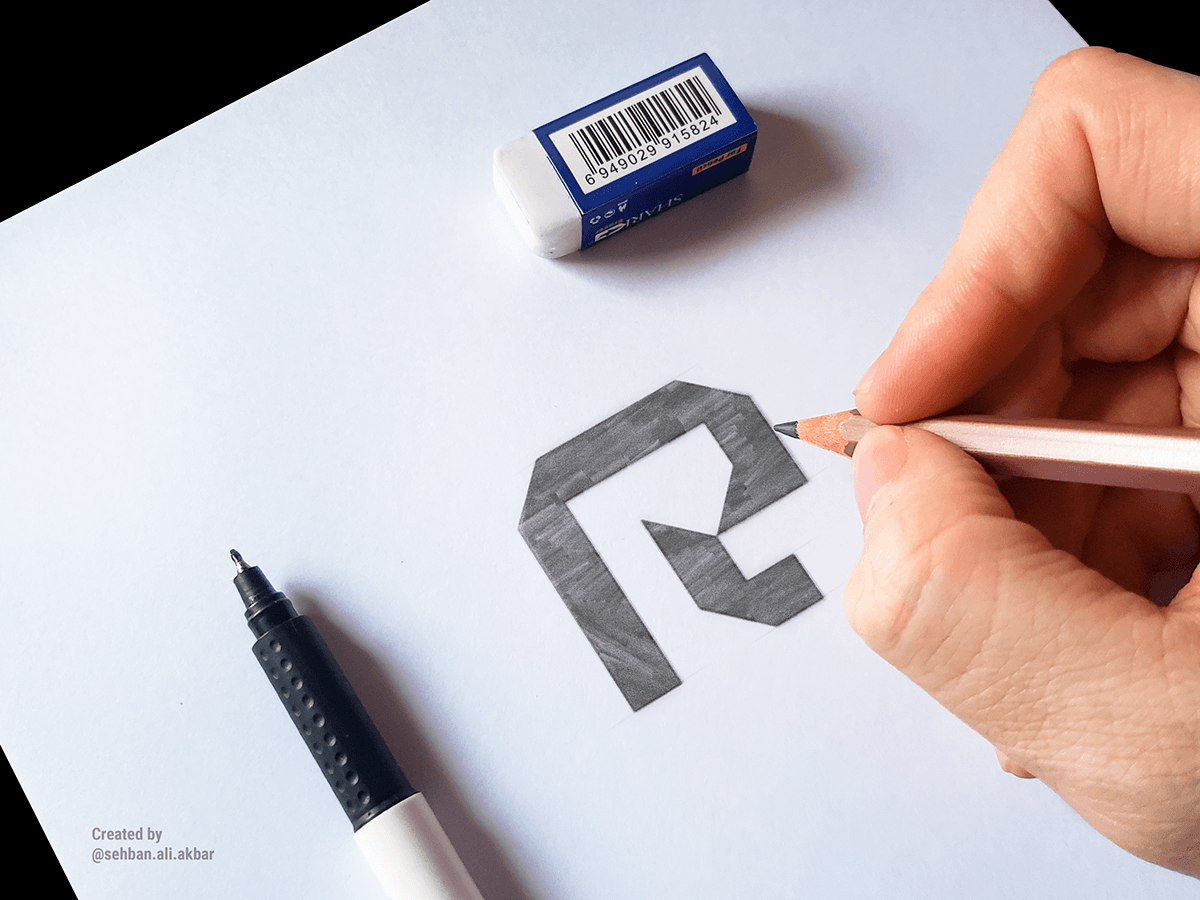 Logo Design branding  brand identity Technology Logo Tech logo Amena Akter Ankhi best logo logofolio R logo  grid logo