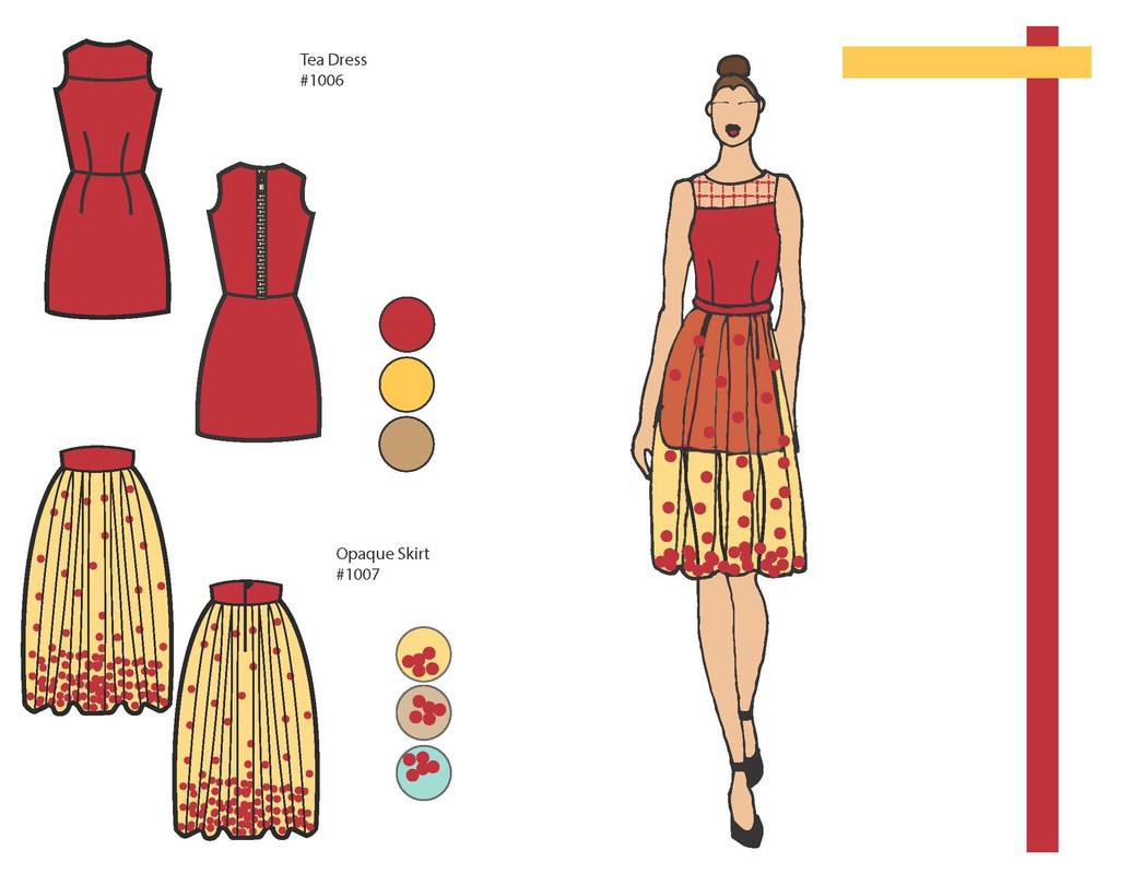 Student work illustrator flats Flats draping Design Development