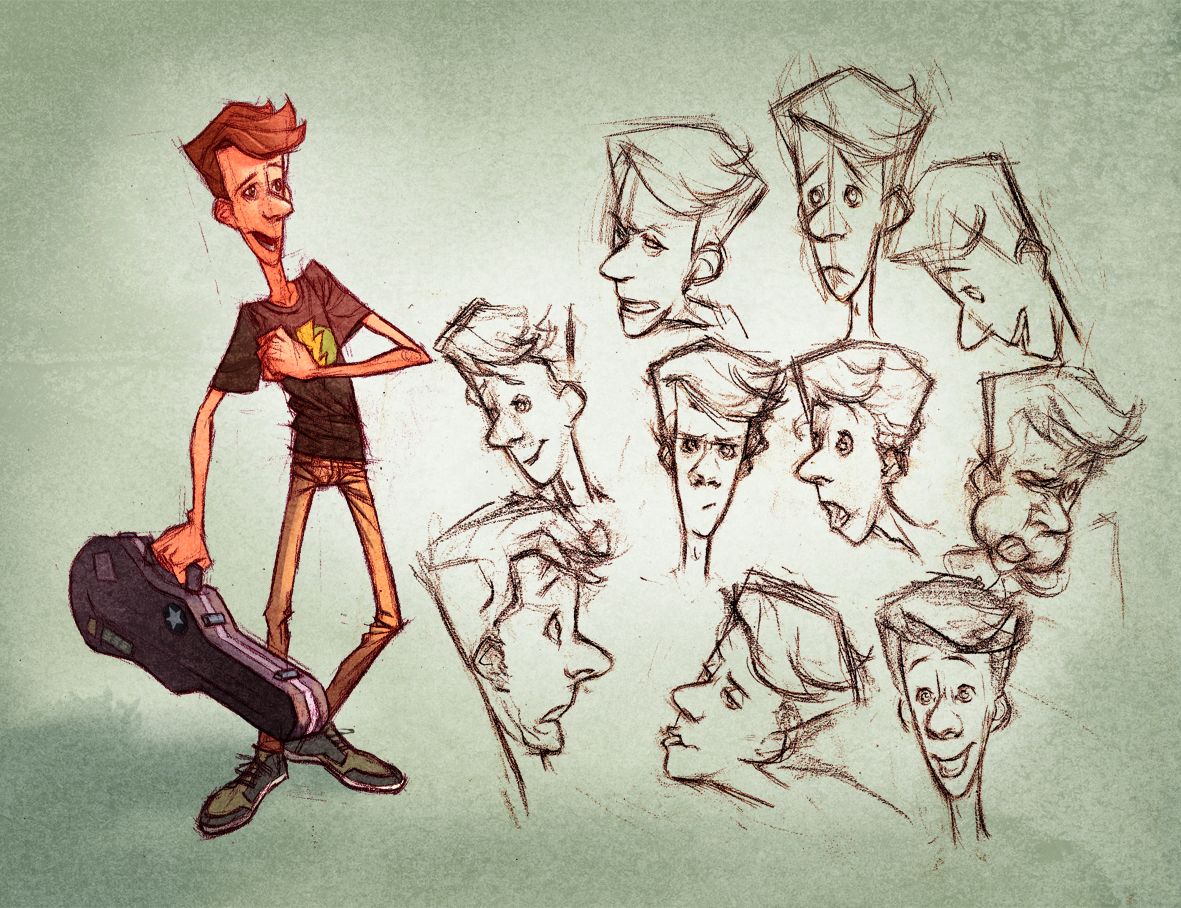 Character  caricature  sketches design
