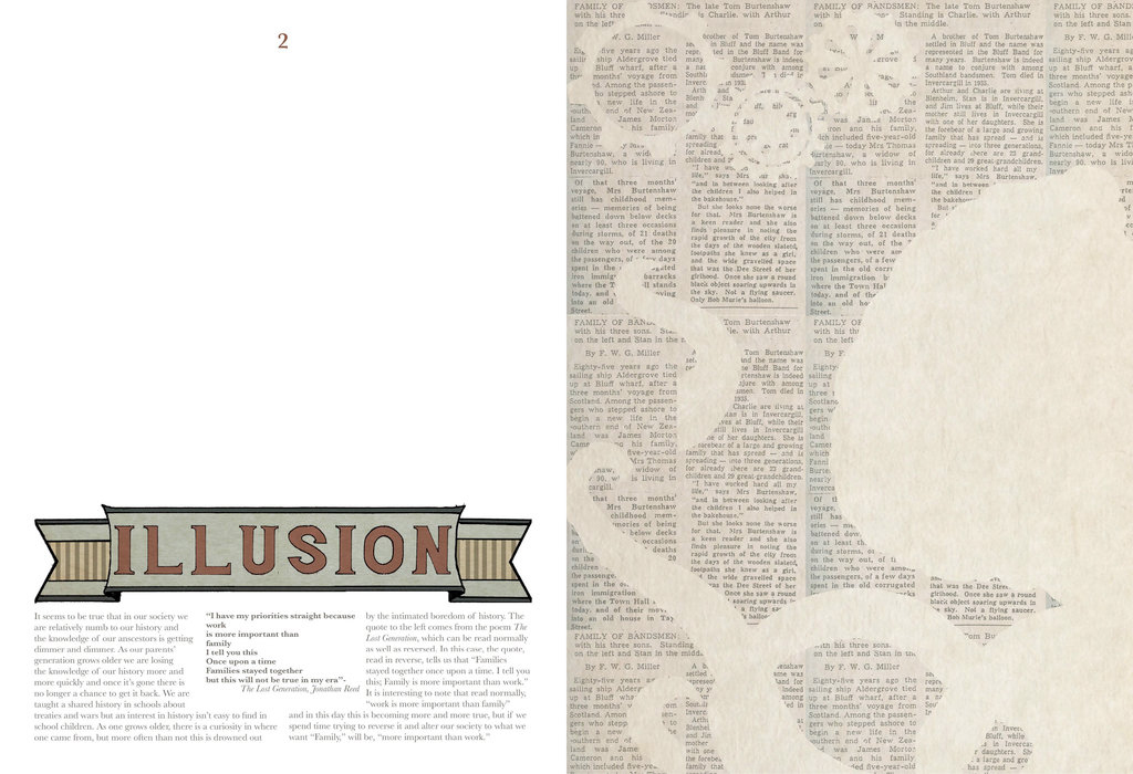 Double Page Spread infographic Magazine Cover brain banners STEAMPUNK