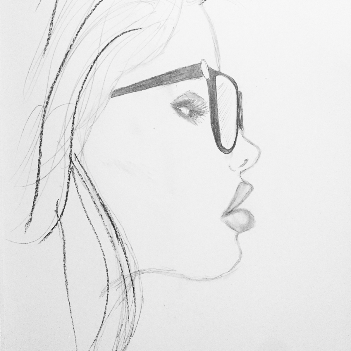 pen ink art creative sketch women pencil draw face woman feminine