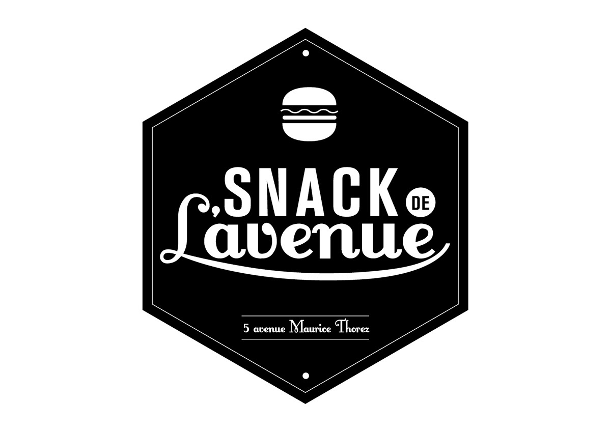 Logotype design fooding snack restaurant fastfood