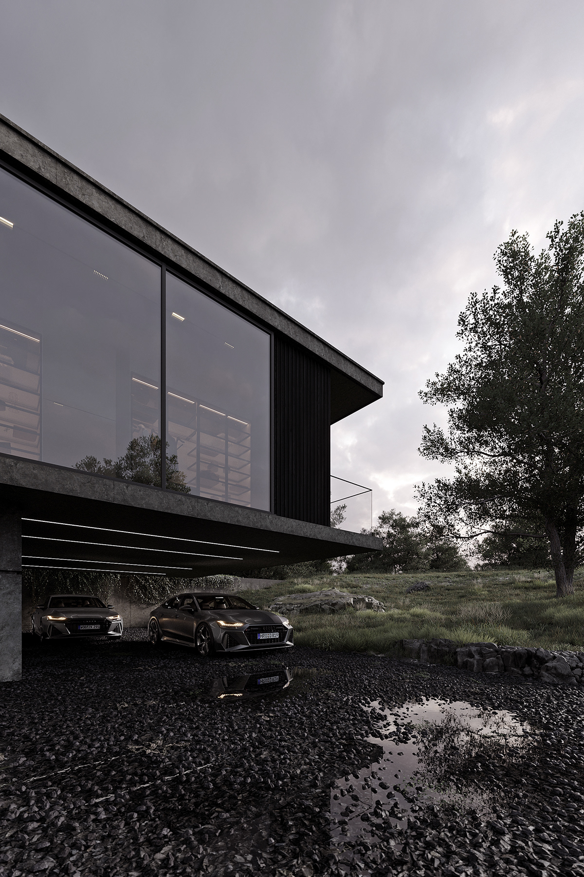 architecture archviz exterior visualization 3D 3ds max CGI corona render  interior design  rendering