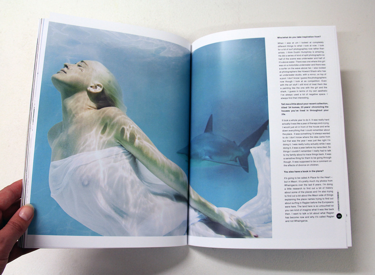 raglan New Zealand magazine publication creative art showcase Layout