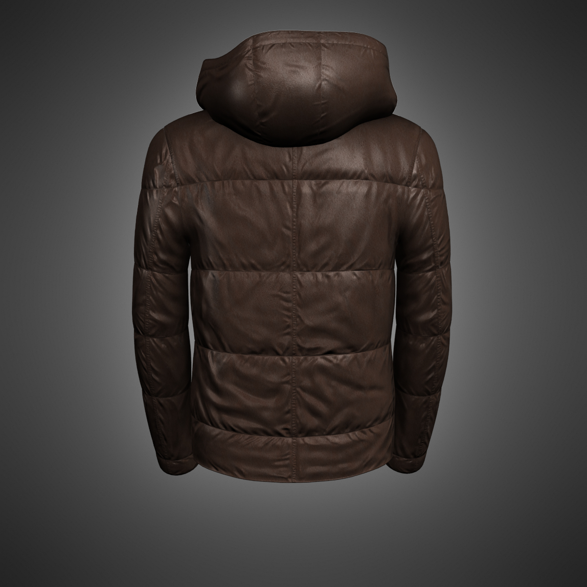 leather jacket clothes 3D model