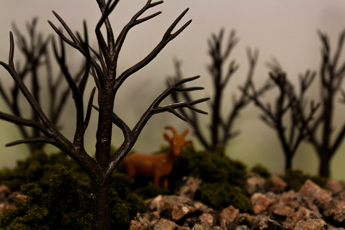 animals toy Miniature fake landscape series