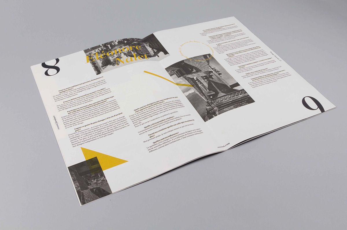 logo print reversi poster swiss furniture design yellow book gold visual identity identity Stationery Business Cards