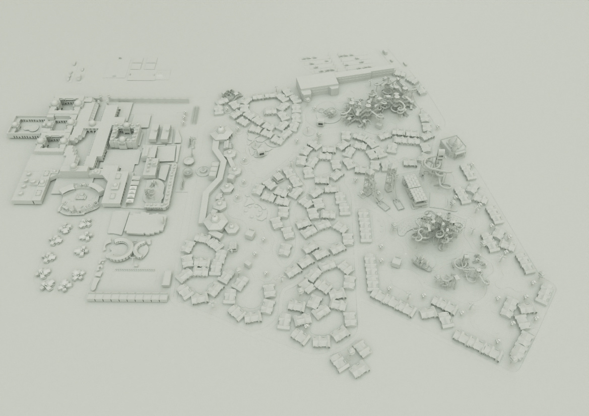 pickalbatros Neverland Resorts 3D Advertising  print brochure design map
