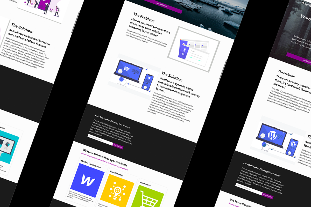 Webflow landing pages Web Design  art direction  brand strategy digital marketing