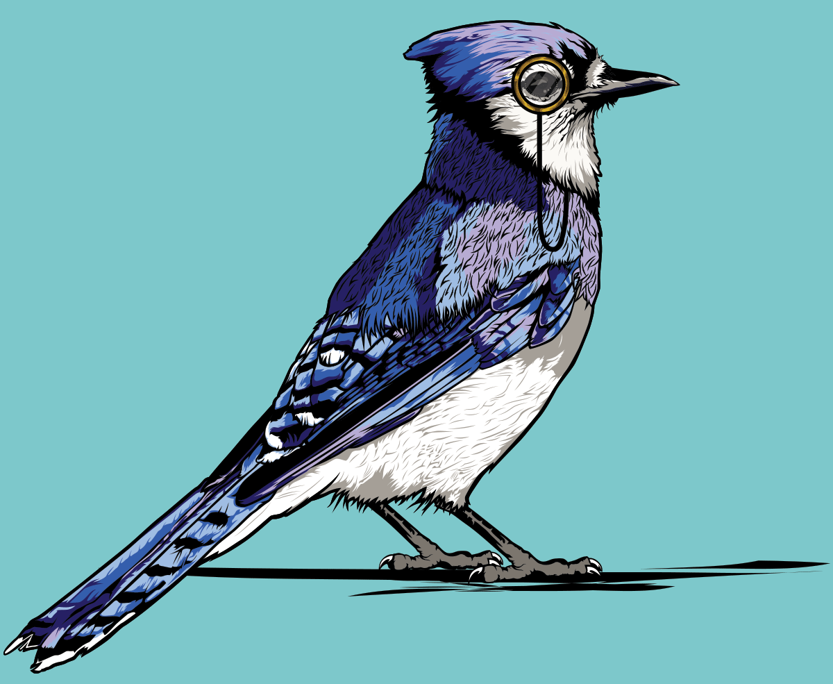 lovebird ai Illustrator blue bird