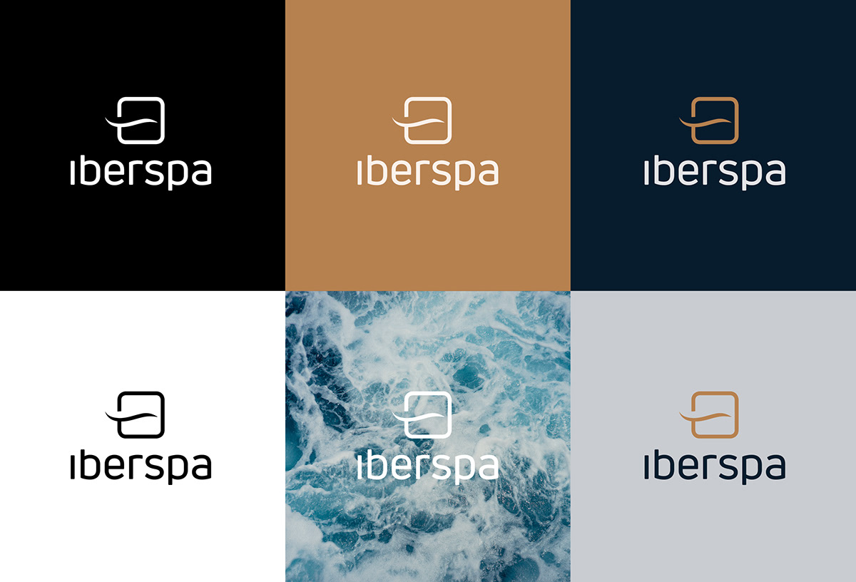brandidentity branding  Creativity IBERSPA logo rebranding Spa Wellness