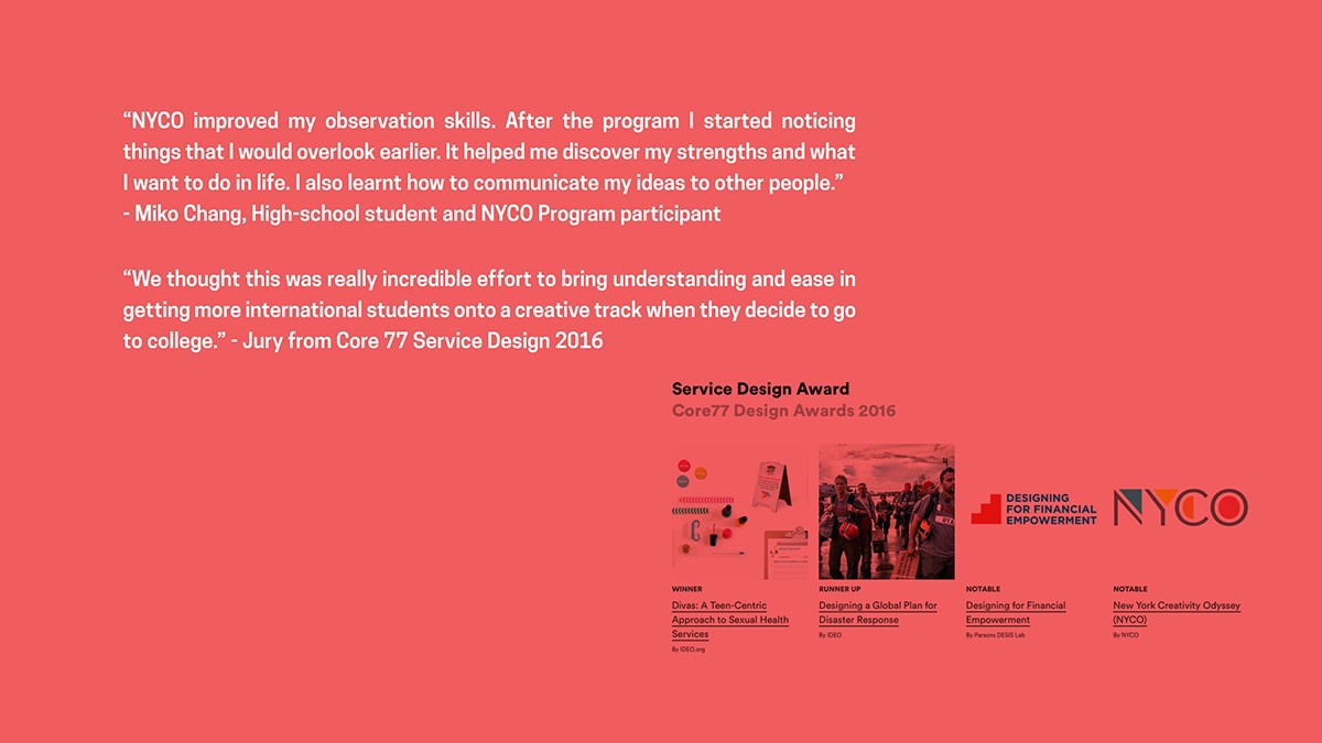 Service design Education presentation Core77 user journey map