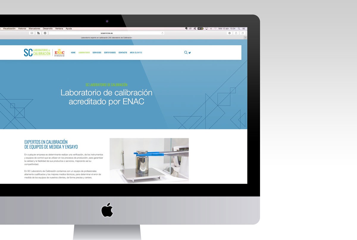 sc laboratory calibration SC Laboratorio Calibración design geometric creative brand Technology Volume business stationary
