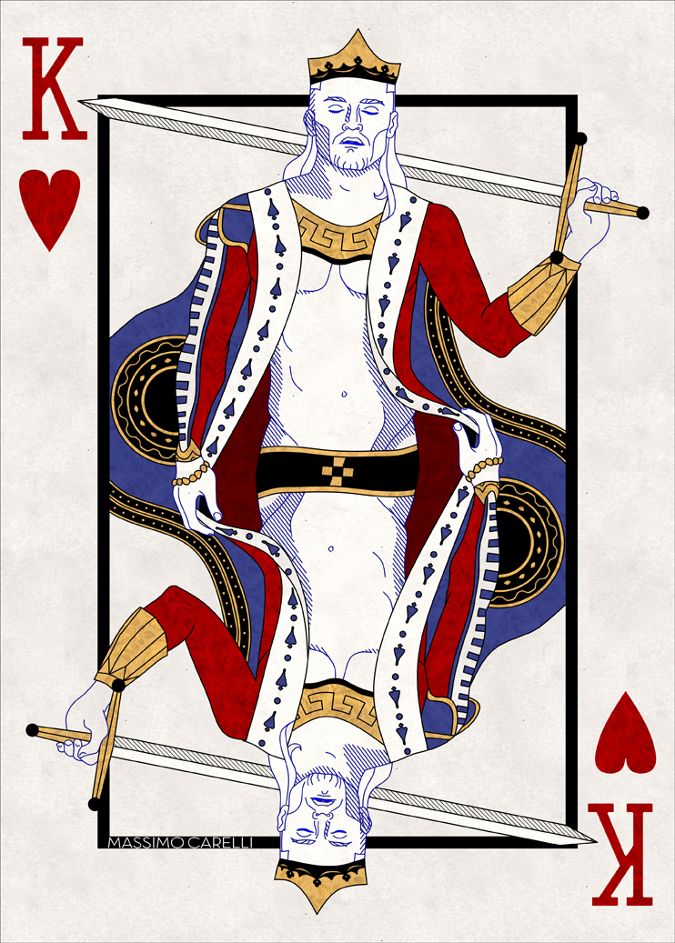 Playing Cards king queen jack ace hearts spades diamonds clubs