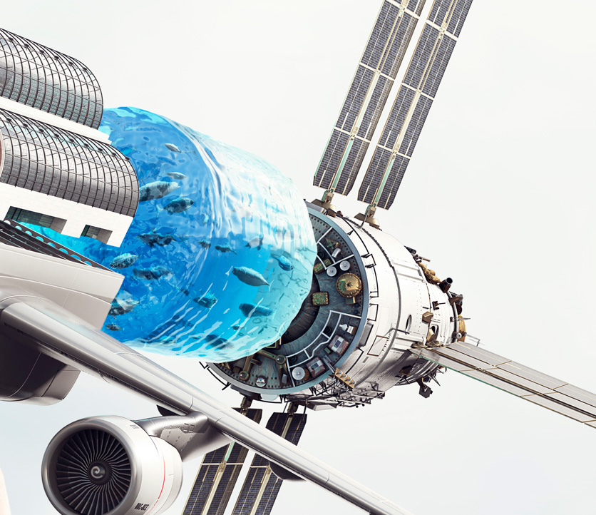 Souverein CGI 3D HvA jaap vliegenthart plane boat monorail train Sattelite luminous creative imaging fedde souverein