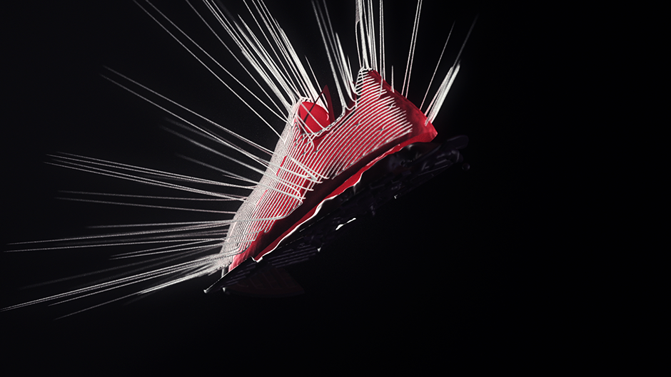 adidas xparticles redshift trainer houdini abstract motion