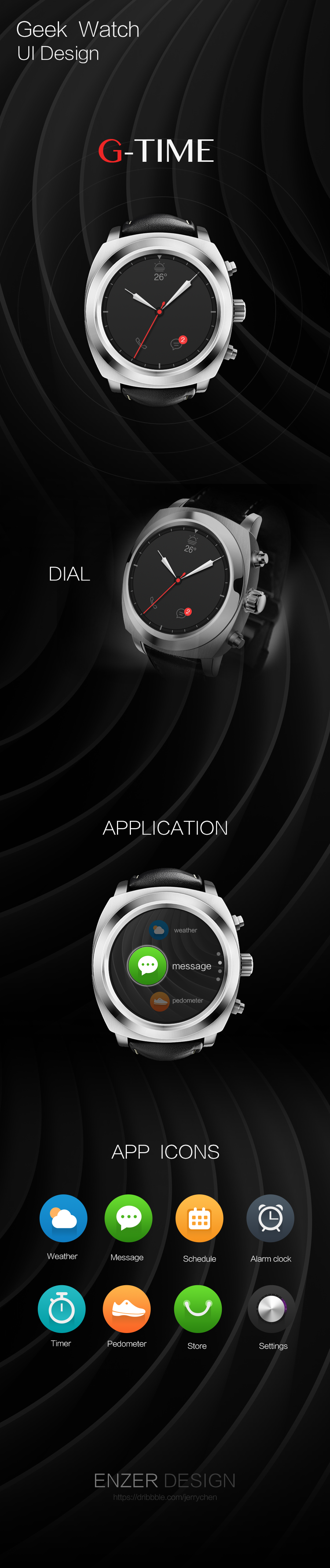 UI Icon smart watch Interface