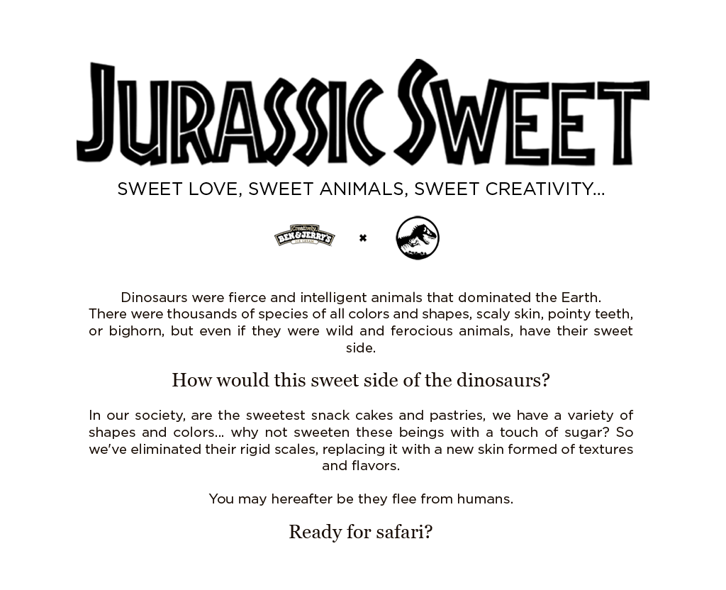 Jurassic Sweet sweet Food  ice-cream jurassic park