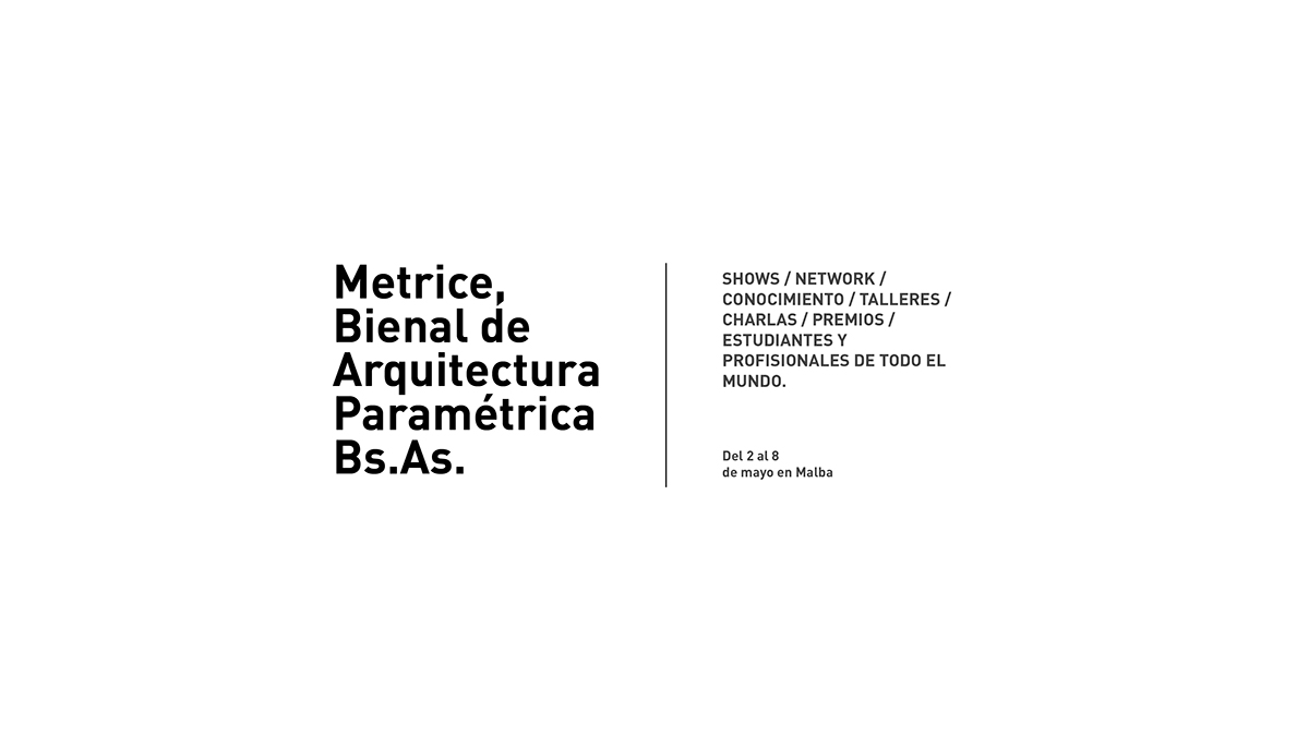 Metrice archtecture festival