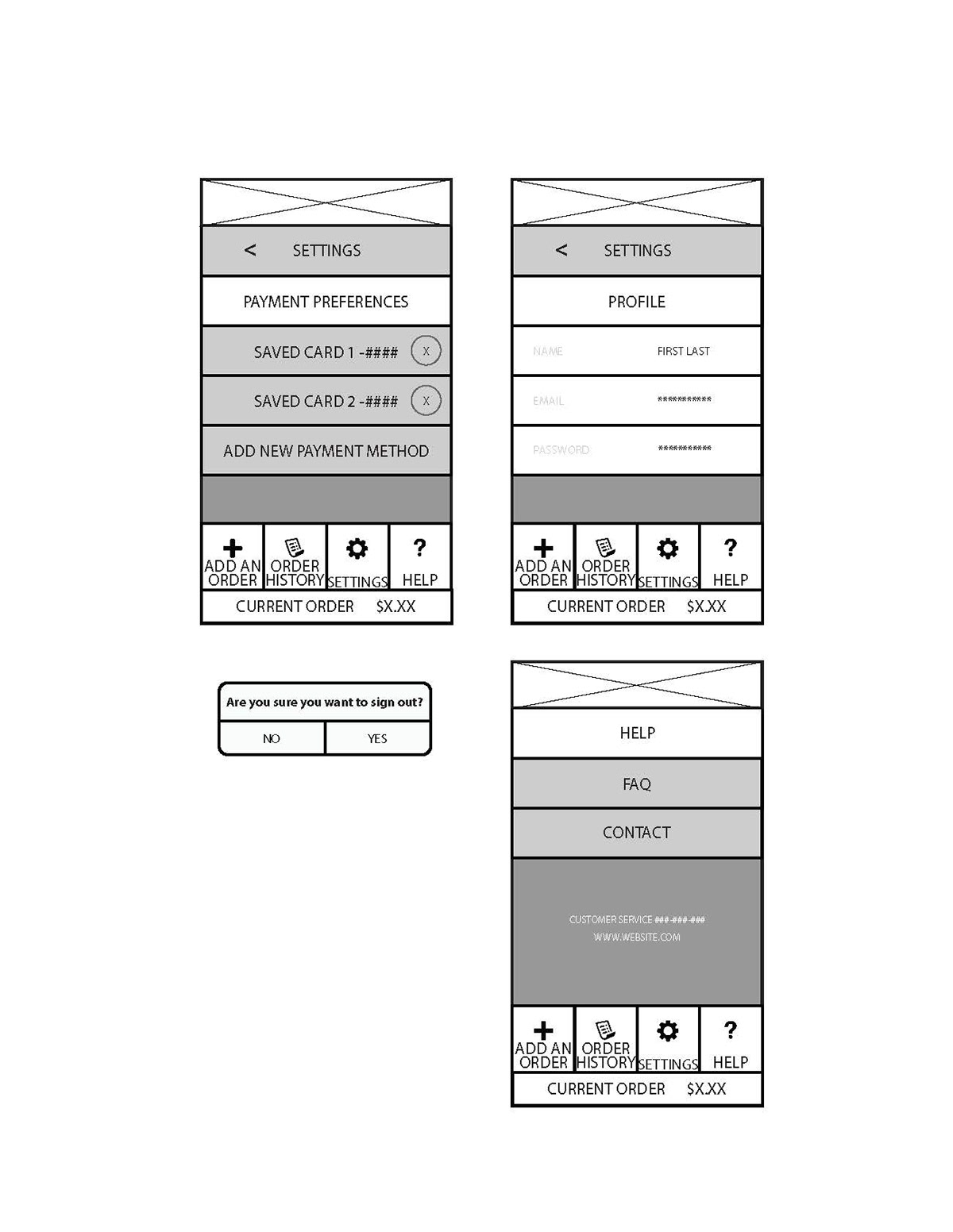 interface design Mobile Application