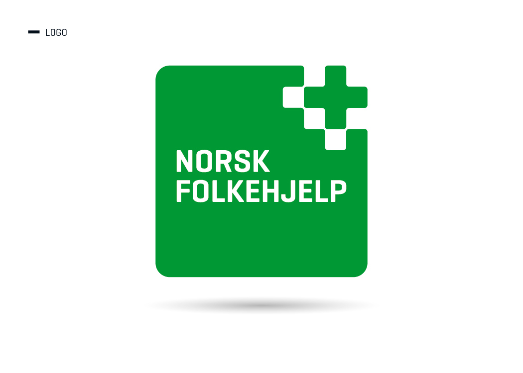 norwegian people's aid Norsk Folkehjelp green magenta cross Aid organisation Humanitarian help