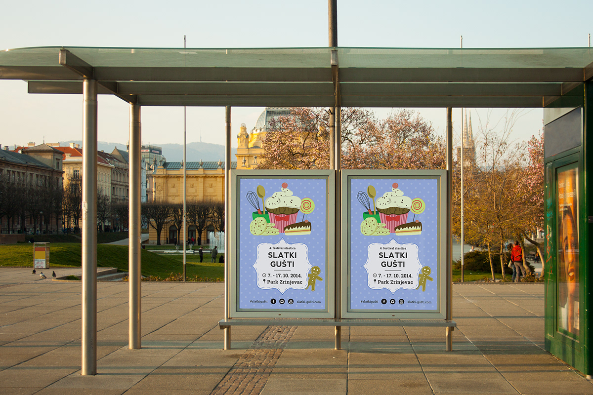 City Light city light design mock up Mockup template Zagreb Croatia advertise