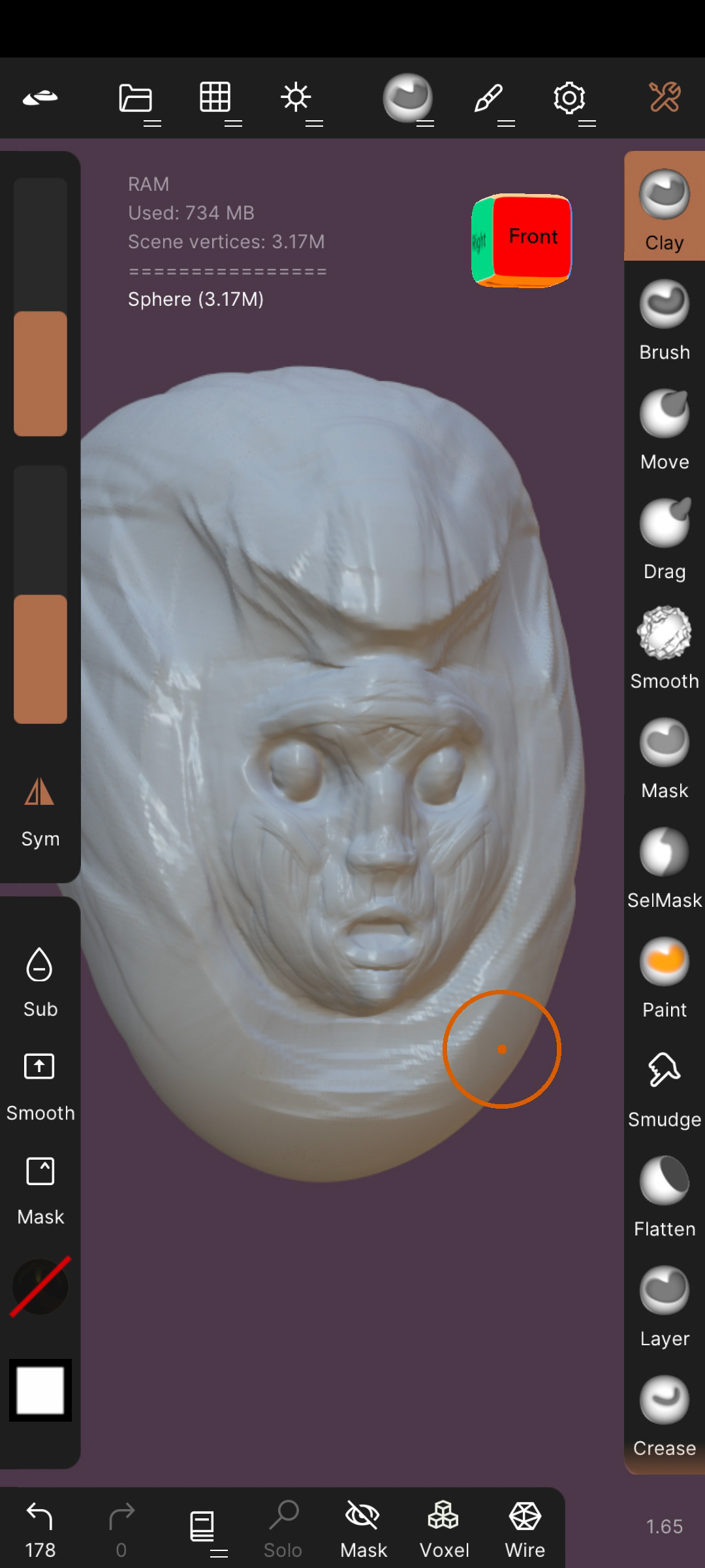 Mobile app music nomad sculpting  The Prodigy train art XL recordings Zbrush