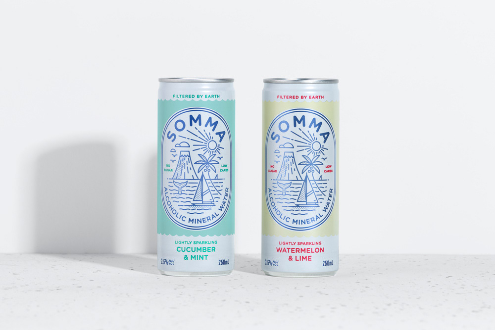 Can Design can wine mineral water packaging design seltzer design Seltzer Packaging