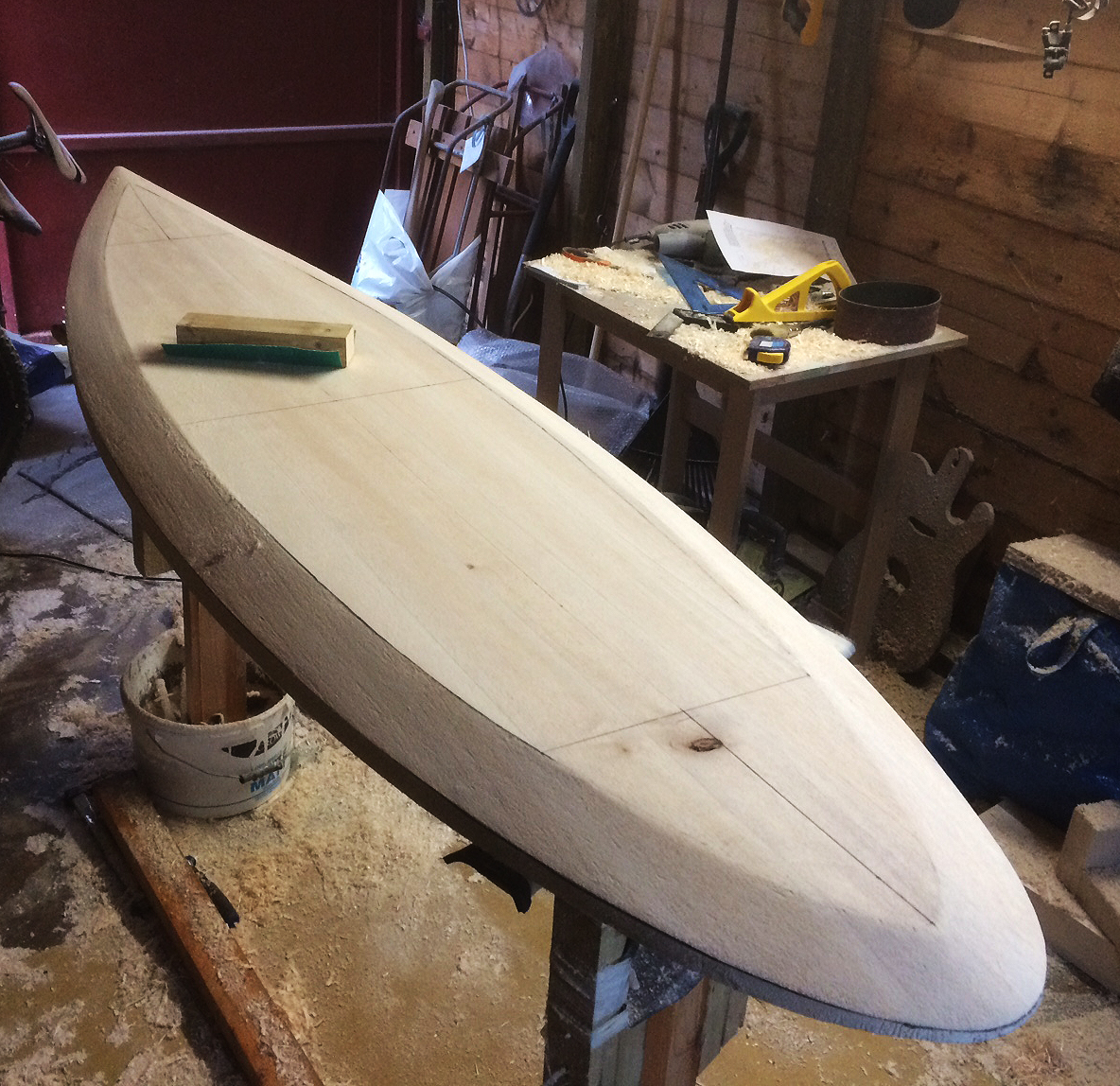 WorkInProgress surfboard pyrography woodburning