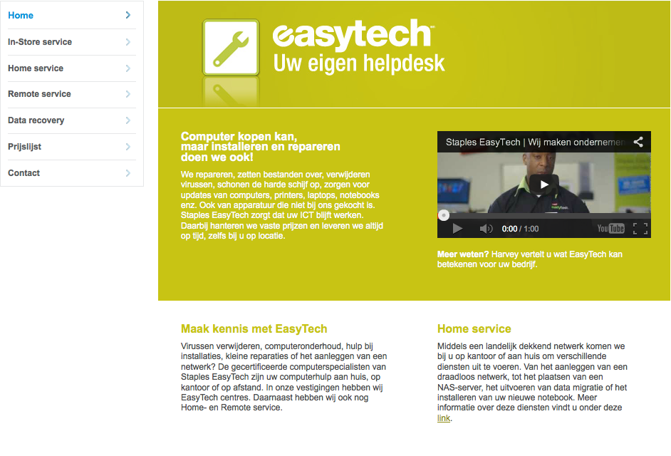 Staples easy tech easytech easy Ty miniwebsite
