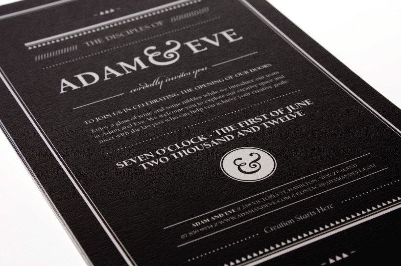 adam and eve identity logo law firm Intellectual Property lawyers religion commandments black and white simple modern vintage clean minimal Stationery poster letterhead cards Invitation scroll invite borders old fashioned old school contrast professional wax stamp Business Cards eco environmentally friendly brown stock Folders mailing tube notepad Wax Seal conceptual Adam Eve religious black cool law commercial corporate environment