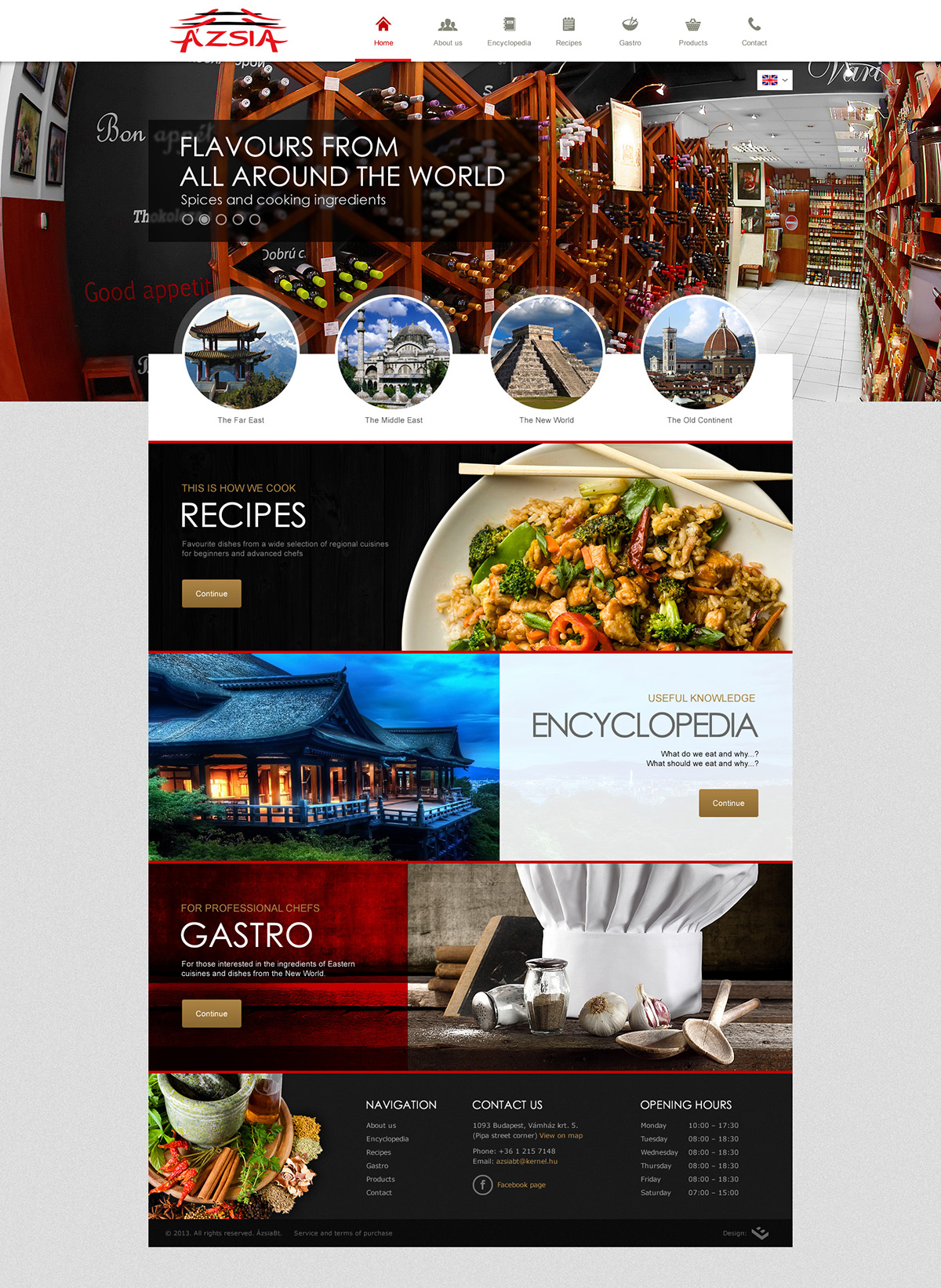 clean homepage asian black Food  gold Layout red slider webshop White