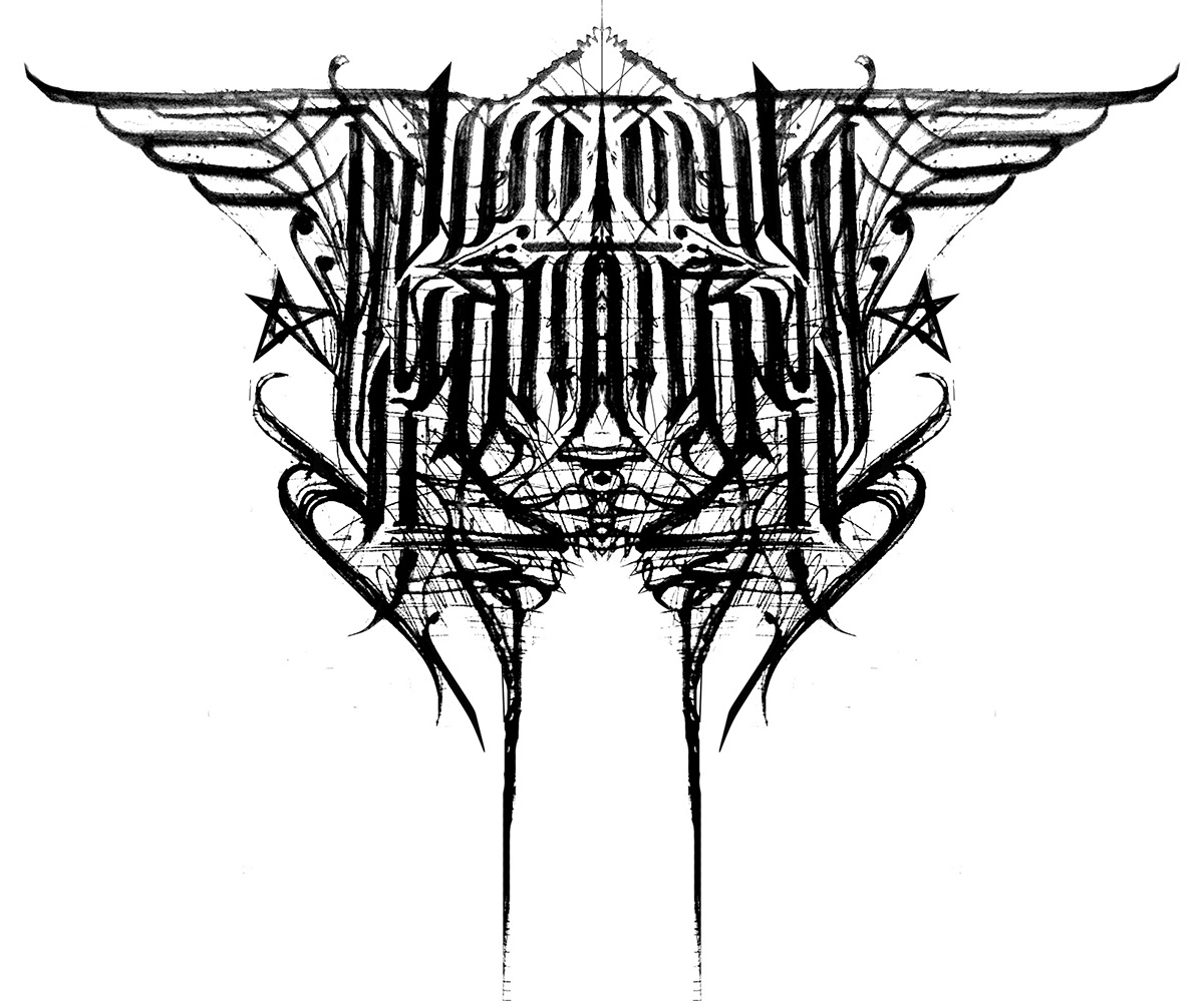 logo gothic black death art progressive Wator wildstyle symmetric kaliningrad dst Russia lettering