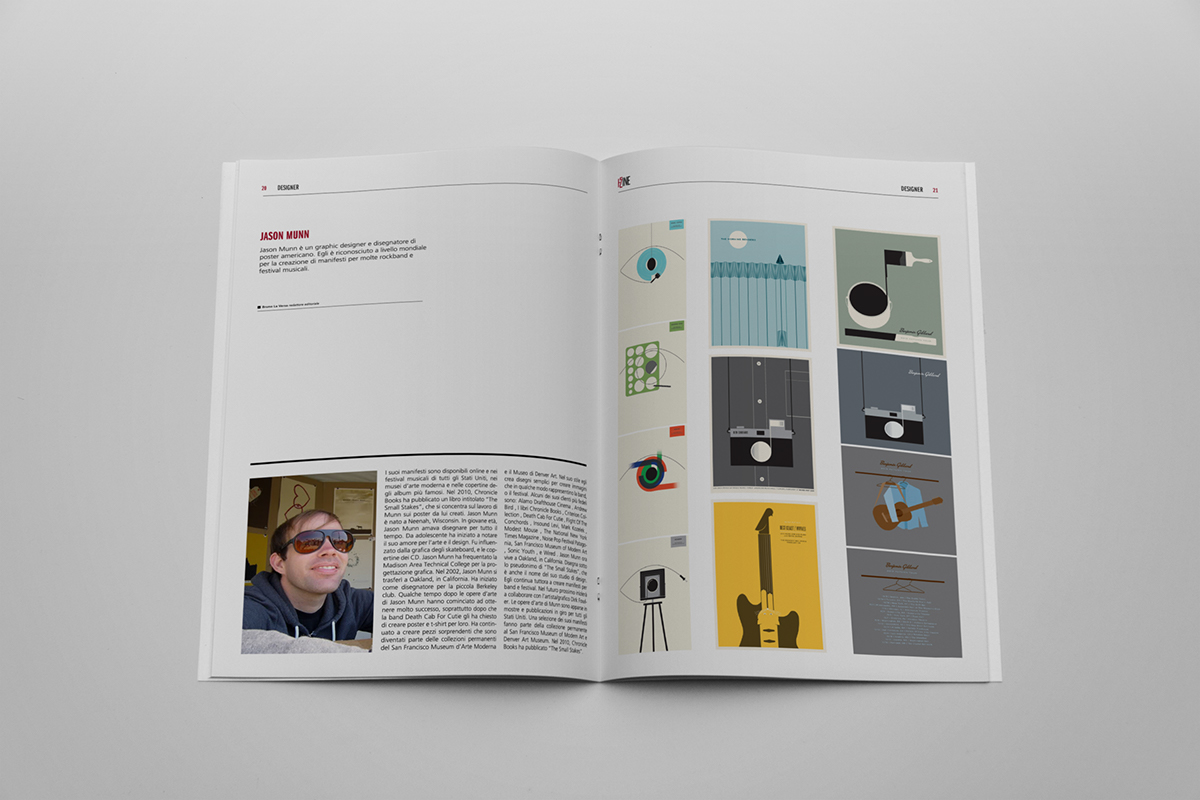 magazine editorial rivista free gratis type design graphic geometric Form simple flat