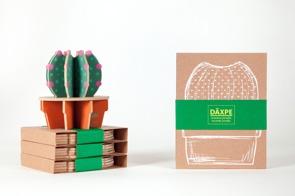 cactus mexico Queretaro souvenir wood silkscreen thorns