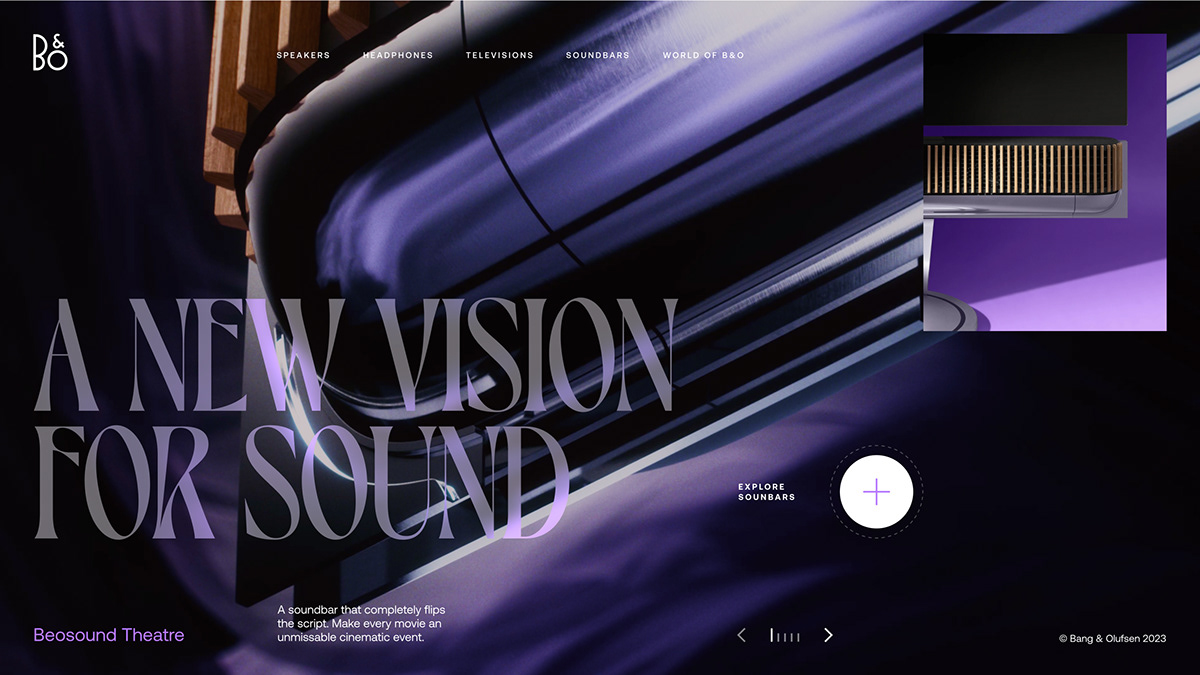 B&O FERRARI music visual design concept web concept studies study beosound exploration