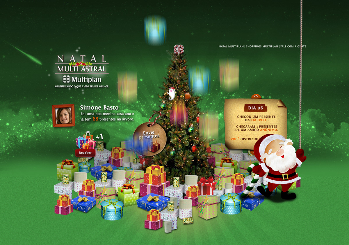 Christmas shopping mall gift social media natal presente santa Papai Noel