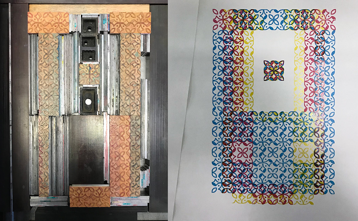 letterpress analog Bookbinding Printing wood type