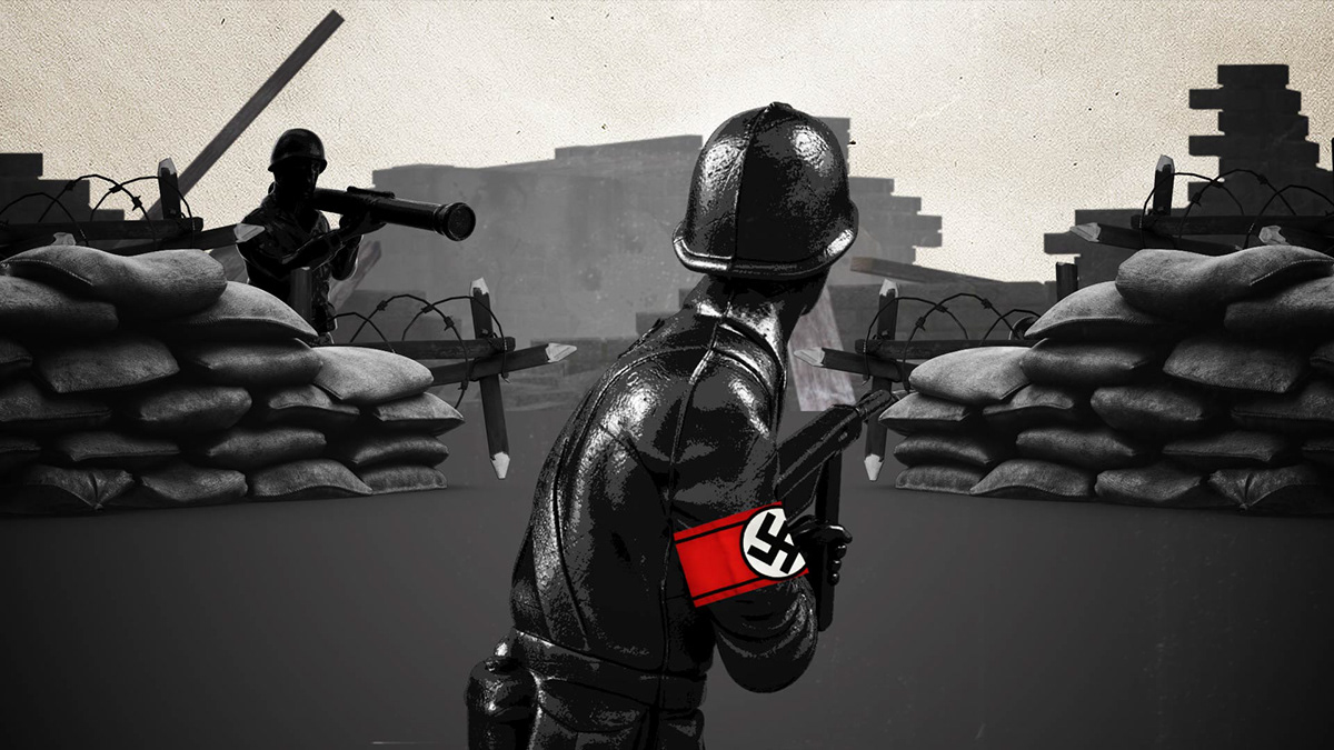 Adobe Hitler educational video Experimental Art explainer Ghost Army illsutartion spy World war 2