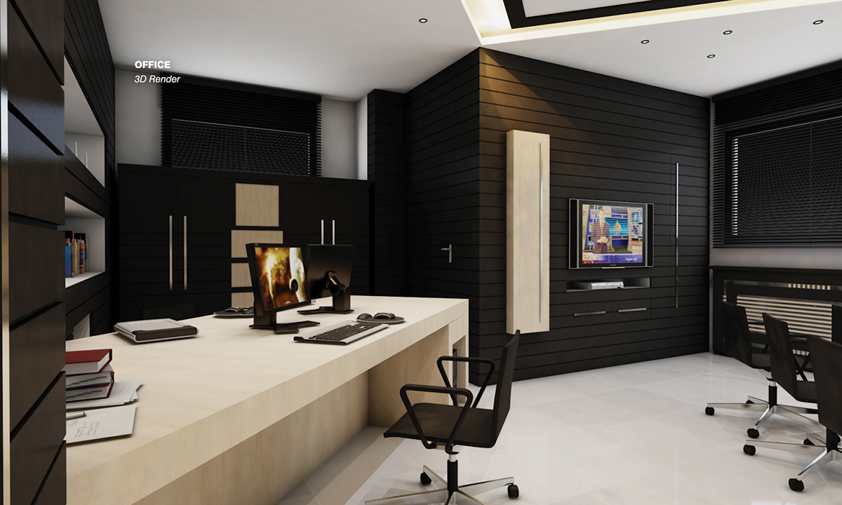 Interior Render 3dsmax AutoCAD bedroom Office livingroom home house modern dining