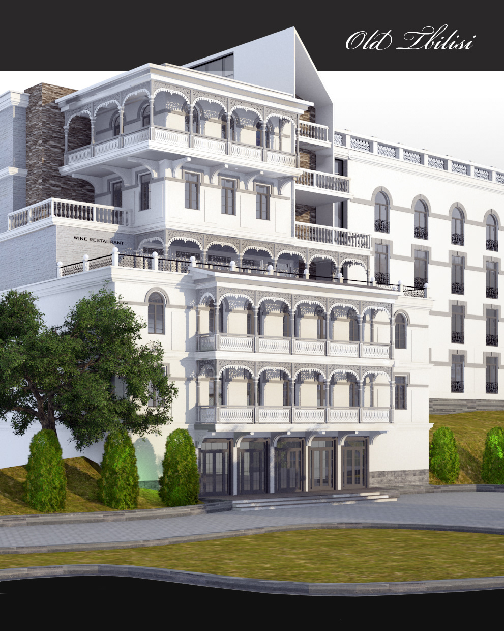 tbilisi hotel design Georgia luka machablishvili building Project