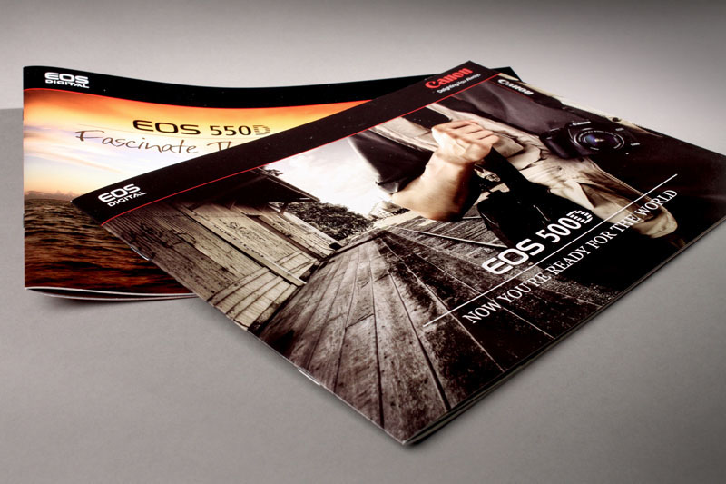 Canon slr eos brochure camera Digital camera bag catalog