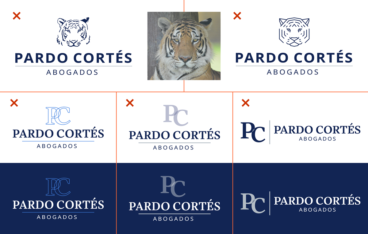 abogados branding  identidad imagen corporativa imagotipo lawyer Logotipo manual de imagen tiger tigre