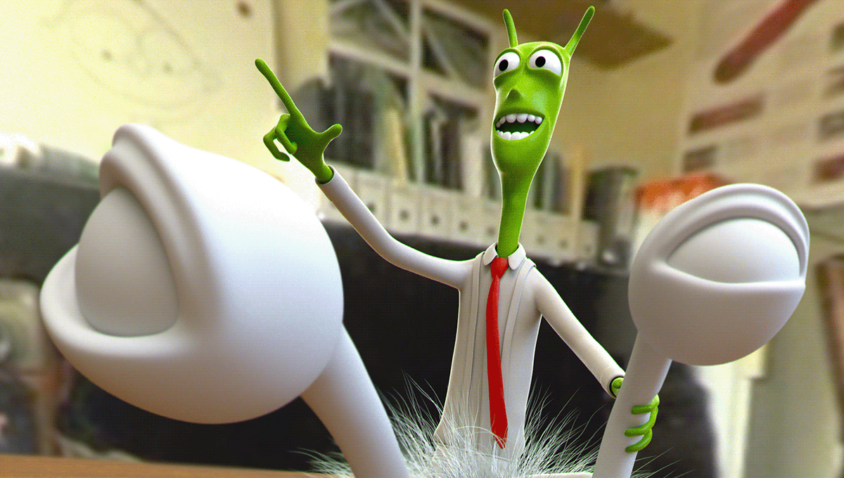 alien slug cartoon Character Zbrush CG 3D