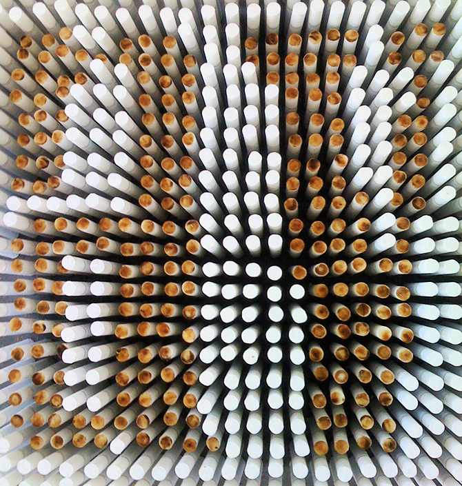 cigarettes Repetition perception miami colombia cigarrillos death Nicotine typographic  FastCo editorial Exhibition  social awareness Typography as Art