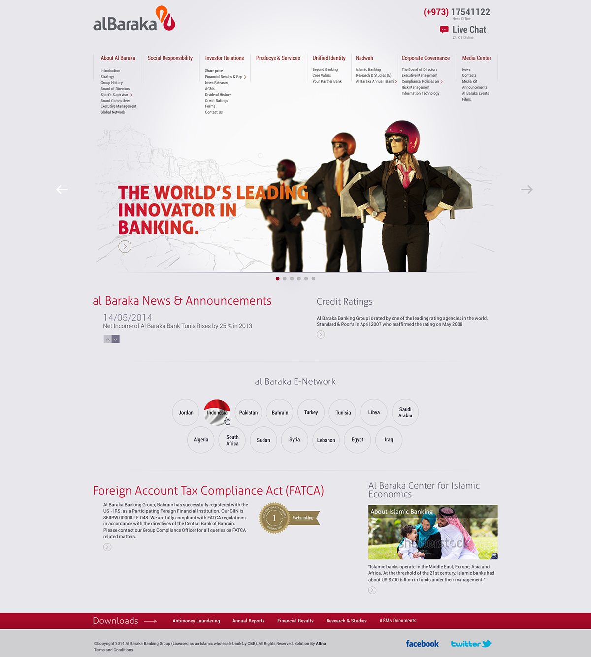 Al Baraka Banking web-design ui ux Bank