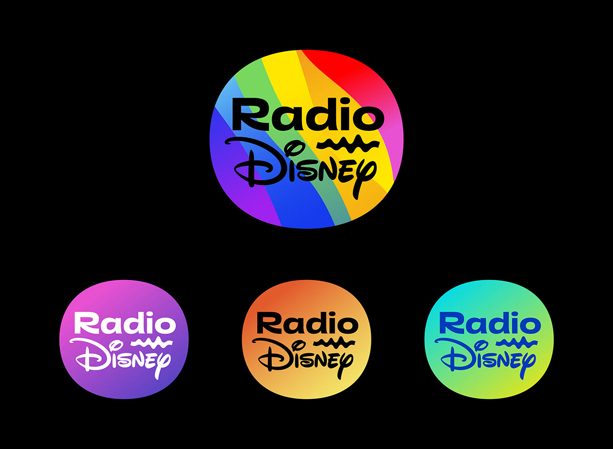 identity type design brand identity radio disney motion motion graphics  disney custom type music Radio